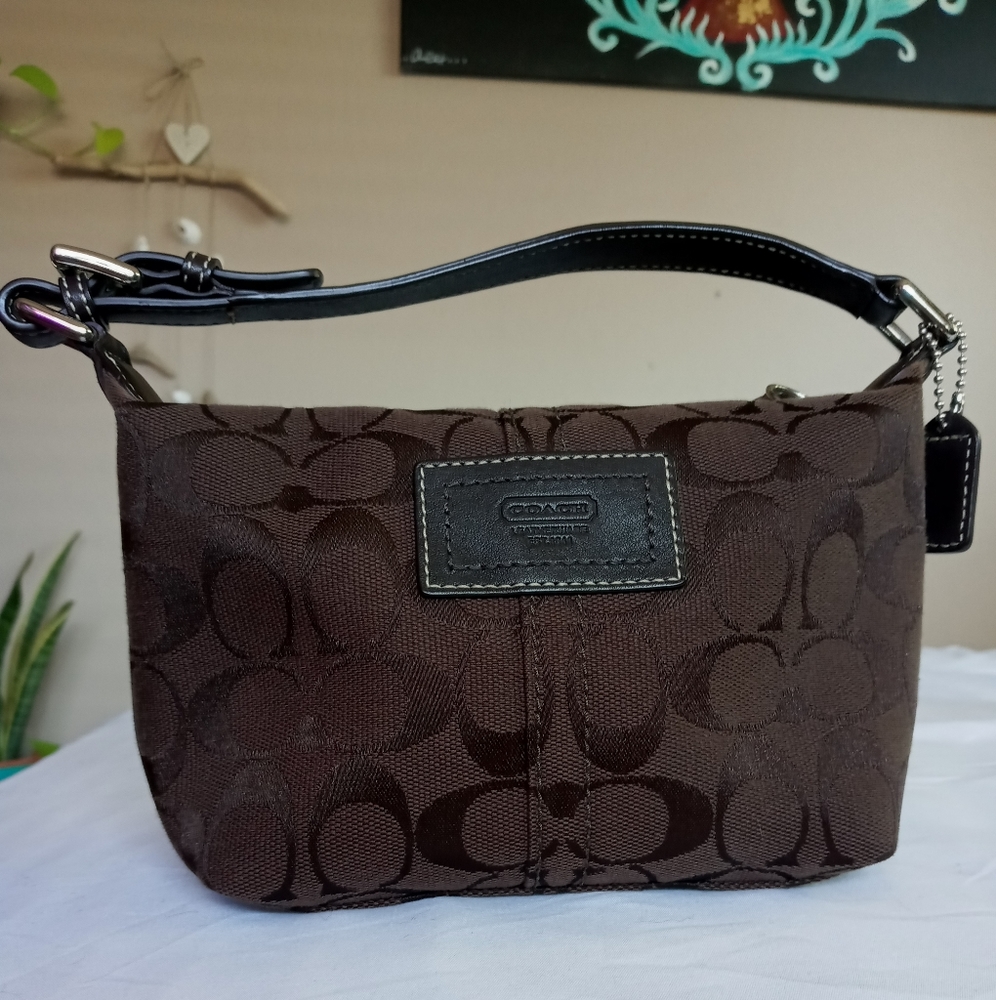 Coach Vintage Signature Mini Bag Genuine Leather Gem